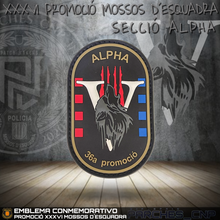Cargar imagen en el visor de la galería, EMBLEMA PROMOCIÓ XXXVI MOSSOS D´ESQUADRA SECC ALPHA AÑO 2023