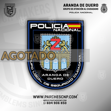 Cargar imagen en el visor de la galería, EMBLEMA DE BRAZO GRUPO LOCAL DE SEGURIDAD CIUDADANA DE ARANDA DE DUERO
