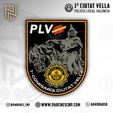 Cargar imagen en el visor de la galería, EMBLEMA POLICIA LOCAL DE VALENCIA - 1ª COMISARÍA CIUTAT VELLA