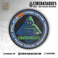 Cargar imagen en el visor de la galería, EMBLEMA CIBERATAQUES - C.G. POLICÍA JUDICIAL - CIBERDELINCUENCIA