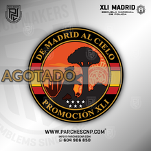 Cargar imagen en el visor de la galería, EMBLEMA COMUNIDAD DE MADRID PROMOCIÓN XLI E.B. POLICÍA NACIONAL