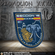 Cargar imagen en el visor de la galería, EMBLEMA CONMEMORATIVO SECCIÓN 16 P.N. E.B. PROMOCIÓN XXXIX