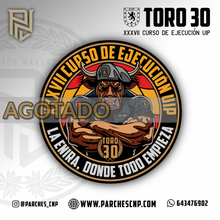 Cargar imagen en el visor de la galería, EMBLEMA CONMEMORATIVO TORO 30 - CURSO XXXVII DE EJECUCIÓN PARA U.I.P.