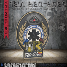 Cargar imagen en el visor de la galería, EMBLEMA CONMEMORATIVO CURSO AVANZADO TECC G.E.O. - G.O.E.S.