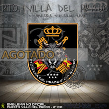 Cargar imagen en el visor de la galería, EMBLEMA DE BRAZO DEL PUESTO DE VILLA DEL PRADO 2ª CIA - MADRID