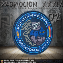 Cargar imagen en el visor de la galería, EMBLEMA CONMEMORATIVO SECCIÓN 02 P.N. E.B. PROMOCIÓN XXXIX