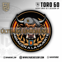 Cargar imagen en el visor de la galería, EMBLEMA CONMEMORATIVO TORO 60 - CURSO XXXVII DE EJECUCIÓN PARA U.I.P.