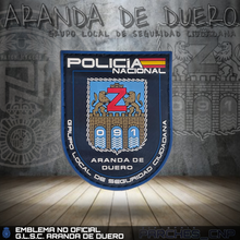 Cargar imagen en el visor de la galería, EMBLEMA DE BRAZO GRUPO LOCAL DE SEGURIDAD CIUDADANA DE ARANDA DE DUERO