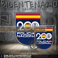 Cargar imagen en el visor de la galería, EMBLEMA OFICIAL BICENTENARIO DE LA POLICÍA NACIONAL 1824-2024