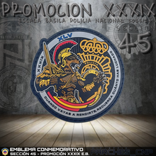 Cargar imagen en el visor de la galería, EMBLEMA CONMEMORATIVO SECCIÓN 45 P.N. E.B. PROMOCIÓN XXXIX