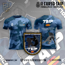 Cargar imagen en el visor de la galería, CAMISETA II CURSO TAIP - TÉCNICAS DE AUTOPROTECCIÓN E INTERVENCIÓN POLICIAL (FORMACIÓN DE FORMADORES)