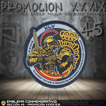 Cargar imagen en el visor de la galería, EMBLEMA CONMEMORATIVO SECCIÓN 45 P.N. E.B. PROMOCIÓN XXXIX
