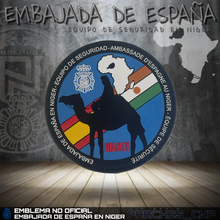 Cargar imagen en el visor de la galería, EMBLEMA DE BRAZO EQUIPO DE SEGURIDAD EMBAJADA DE NIGER (REPÚBLICA DEL NIGER)