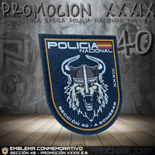 Cargar imagen en el visor de la galería, EMBLEMA CONMEMORATIVO SECCIÓN 40 P.N. E.B. PROMOCIÓN XXXIX