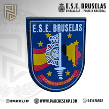 Cargar imagen en el visor de la galería, EMBLEMA DE BRAZO EQUIPO DE SEGURIDAD EMBAJADA DE BRUSELAS