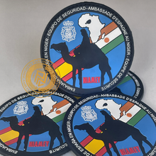 Cargar imagen en el visor de la galería, EMBLEMA DE BRAZO EQUIPO DE SEGURIDAD EMBAJADA DE NIGER (REPÚBLICA DEL NIGER)