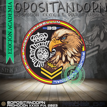 Cargar imagen en el visor de la galería, EMBLEMA PROMOCIÓN XXXIX ACADEMIA OPOSITANDOPN ESCUDO POLICIA NACIONAL
