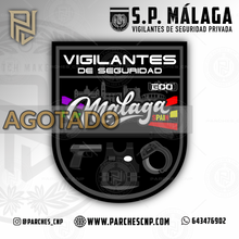 Cargar imagen en el visor de la galería, EMBLEMA BRAZO VIGILANTES DE SEGURIDAD DE MÁLAGA
