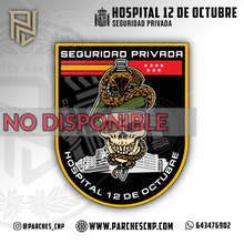 Cargar imagen en el visor de la galería, EMBLEMA BRAZO VIGILANTES DE SEGURIDAD HOSPITAL 12 DE OCTUBRE - MADRID