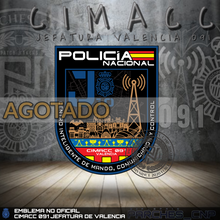 Cargar imagen en el visor de la galería, EMBLEMA DE BRAZO CIMACC 091 JEFATURA DE VALENCIA