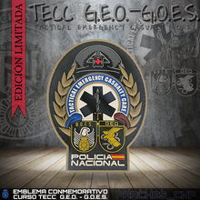 Cargar imagen en el visor de la galería, EMBLEMA CONMEMORATIVO CURSO AVANZADO TECC G.E.O. - G.O.E.S.