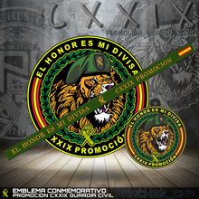 Cargar imagen en el visor de la galería, EMBLEMA CONMEMORATIVO G.C. PROMOCION CXXIX 2023-24 (LEÓN PROMOCIÓN)
