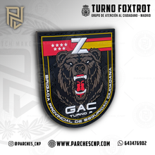 Cargar imagen en el visor de la galería, EMBLEMA GRUPOS DE ATENCIÓN AL CIUDADANO G.A.C. - MADRID TURNO FOXTROT