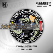 Cargar imagen en el visor de la galería, EMBLEMA SECCIÓN 08 POLICIA LOCAL COMUNIDAD DE MADRID - PROMOCIÓN LXI