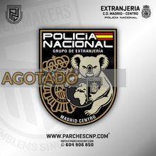 Cargar imagen en el visor de la galería, EMBLEMA GRUPO DE EXTRANJERÍA DE COMISARÍA CENTRO DE MADRID