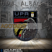 Cargar imagen en el visor de la galería, EMBLEMA U.P.R. - CUERVO - ALBACETE (VERSIÓN ESCUDO U.P.R.)