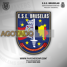 Cargar imagen en el visor de la galería, EMBLEMA DE BRAZO EQUIPO DE SEGURIDAD EMBAJADA DE BRUSELAS