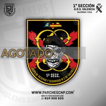 Cargar imagen en el visor de la galería, EMBLEMA GUARDIA CIVIL GRS Nº3 - 1ª SECCIÓN - VALENCIA