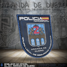 Cargar imagen en el visor de la galería, EMBLEMA DE BRAZO GRUPO LOCAL DE SEGURIDAD CIUDADANA DE ARANDA DE DUERO
