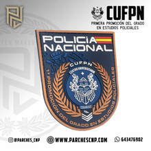 Cargar imagen en el visor de la galería, EMBLEMA CONMEMORATIVO 1ª PROMOCIÓN DEL GRADO EN ESTUDIOS POLICIALES (CUFPN)