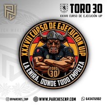 Cargar imagen en el visor de la galería, EMBLEMA CONMEMORATIVO TORO 30 - CURSO XXXVII DE EJECUCIÓN PARA U.I.P.