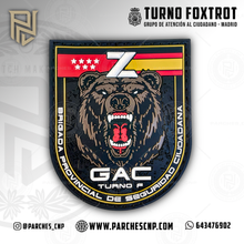 Cargar imagen en el visor de la galería, EMBLEMA GRUPOS DE ATENCIÓN AL CIUDADANO G.A.C. - MADRID TURNO FOXTROT