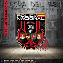 Cargar imagen en el visor de la galería, EMBLEMA CONMEMORATIVO DISPOSITIVO POLICIAL FINAL COPA DEL REY - SEVILLA 2023