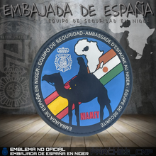 Cargar imagen en el visor de la galería, EMBLEMA DE BRAZO EQUIPO DE SEGURIDAD EMBAJADA DE NIGER (REPÚBLICA DEL NIGER)