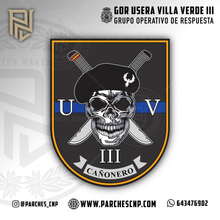 Cargar imagen en el visor de la galería, EMBLEMA DE BRAZO CAÑONEROS III USERA VILLAVERDE