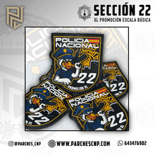 Cargar imagen en el visor de la galería, EMBLEMA CONMEMORATIVO SECCIÓN 22 P.N. E.B. PROMOCIÓN XL