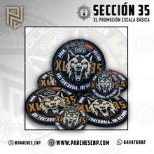Cargar imagen en el visor de la galería, EMBLEMA CONMEMORATIVO SECCIÓN 35 P.N. E.B. PROMOCIÓN XL