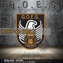 Cargar imagen en el visor de la galería, EMBLEMA OFICIAL GRUPOS OPERATIVOS ESPECIALES DE SEGURIDAD (G.O.E.S.)