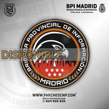 Cargar imagen en el visor de la galería, EMBLEMA GENERICO DE LA BRIGADA PROVINCIAL DE INFORMACIÓN DE MADRID