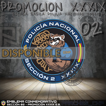 Cargar imagen en el visor de la galería, EMBLEMA CONMEMORATIVO SECCIÓN 02 P.N. E.B. PROMOCIÓN XXXIX