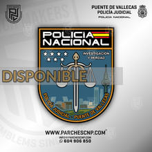 Cargar imagen en el visor de la galería, EMBLEMA POLICÍA JUDICIAL COMISARÍA DE DISTRITO DE PUENTE DE VALLECAS