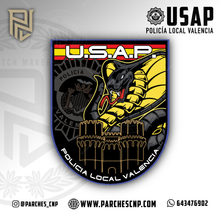 Cargar imagen en el visor de la galería, EMBLEMA POLICIA LOCAL DE VALENCIA - U.S.A.P.