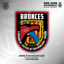 Cargar imagen en el visor de la galería, EMBLEMA U.P.R. - BRONCES - FIESTAS DE SAN JUÁN - MAHÓN