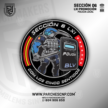Cargar imagen en el visor de la galería, EMBLEMA SECCIÓN 06 POLICIA LOCAL COMUNIDAD DE MADRID - PROMOCIÓN LXI