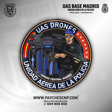 Cargar imagen en el visor de la galería, EMBLEMA UAS DRONES - UNIDAD CENTRAL MADRID - UAP POLICÍA NACIONAL