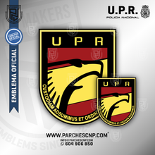 Cargar imagen en el visor de la galería, PARCHE OFICIAL DE BRAZO DE LA UNIDAD DE PREVENCIÓN Y REACCIÓN (U.P.R.)